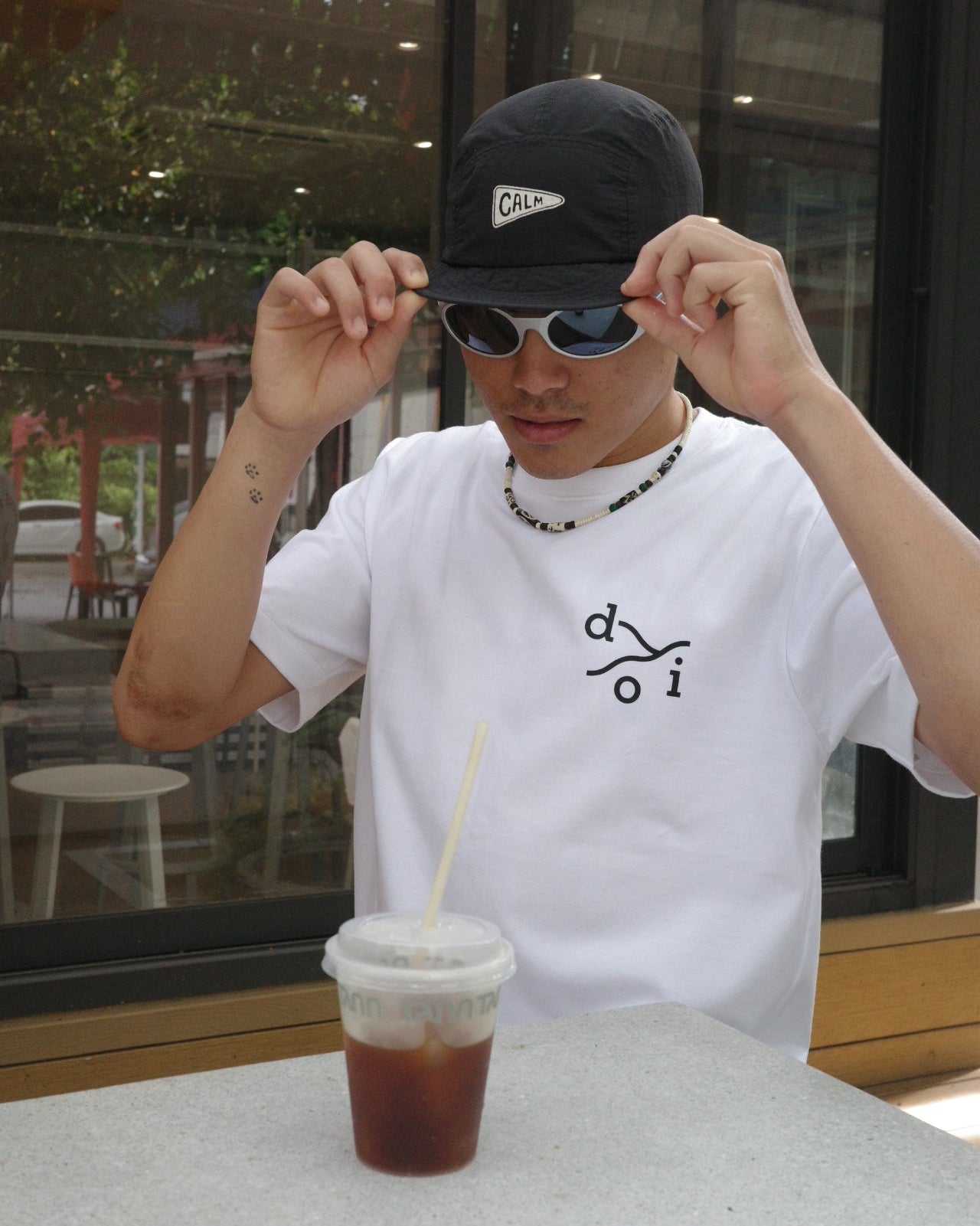drink coffee ride hills 2.0 tee | white